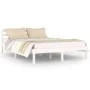 Solid white pine wood bed frame 140x200 cm by vidaXL, Beds and slatted bases - Ref: Foro24-810431, Price: 93,94 €, Discount: %