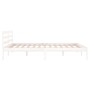 Estructura de cama madera maciza de pino blanco 140x200 cm de vidaXL, Camas y somieres - Ref: Foro24-810431, Precio: 82,36 €,...