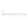 Solid white pine wood bed frame 140x200 cm by vidaXL, Beds and slatted bases - Ref: Foro24-810431, Price: 93,94 €, Discount: %
