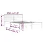 Estructura de cama madera maciza de pino blanco 140x200 cm de vidaXL, Camas y somieres - Ref: Foro24-810431, Precio: 93,69 €,...