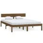 Estructura de cama madera maciza pino marrón miel 120x200 cm de vidaXL, Camas y somieres - Ref: Foro24-810145, Precio: 94,40 ...