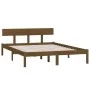Estructura de cama madera maciza pino marrón miel 120x200 cm de vidaXL, Camas y somieres - Ref: Foro24-810145, Precio: 94,40 ...