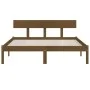 Estructura de cama madera maciza pino marrón miel 120x200 cm de vidaXL, Camas y somieres - Ref: Foro24-810145, Precio: 94,40 ...