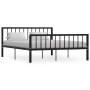 Estructura de cama de metal negro 160x200 cm de vidaXL, Camas y somieres - Ref: Foro24-284572, Precio: 142,39 €, Descuento: %