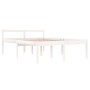 Bed for seniors solid pine wood 135x190 cm by vidaXL, Beds and slatted bases - Ref: Foro24-810590, Price: 130,39 €, Discount: %