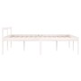 Bed for seniors solid pine wood 135x190 cm by vidaXL, Beds and slatted bases - Ref: Foro24-810590, Price: 130,39 €, Discount: %
