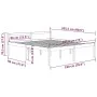 Cama para personas mayores madera maciza pino blanca 180x200 cm de vidaXL, Camas y somieres - Ref: Foro24-810630, Precio: 121...