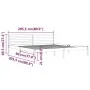 Estructura de cama madera maciza de pino negro 200x200 cm de vidaXL, Camas y somieres - Ref: Foro24-810454, Precio: 126,48 €,...
