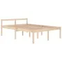Bett für Senioren aus massivem Kiefernholz 140x200 cm von vidaXL, Betten und Lattenroste - Ref: Foro24-810614, Preis: 115,25 ...