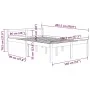 Bett für Senioren aus massivem Kiefernholz 140x200 cm von vidaXL, Betten und Lattenroste - Ref: Foro24-810614, Preis: 115,25 ...