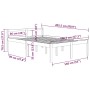 Bett für Senioren aus massivem Kiefernholz 140x200 cm von vidaXL, Betten und Lattenroste - Ref: Foro24-810614, Preis: 107,09 ...