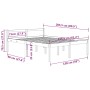 Bett für Senioren aus massivem Kiefernholz 150x200 cm von vidaXL, Betten und Lattenroste - Ref: Foro24-810623, Preis: 116,64 ...