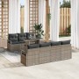 Conjunto de sofá de jardín Manual 8 pcs Gris 100 x 55 x 73 cm