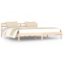 Solid pine wood bed frame 200x200 cm by vidaXL, Beds and slatted bases - Ref: Foro24-810450, Price: 103,91 €, Discount: %