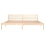 Solid pine wood bed frame 200x200 cm by vidaXL, Beds and slatted bases - Ref: Foro24-810450, Price: 103,91 €, Discount: %