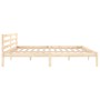 Solid pine wood bed frame 200x200 cm by vidaXL, Beds and slatted bases - Ref: Foro24-810450, Price: 103,91 €, Discount: %