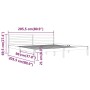 Solid pine wood bed frame 200x200 cm by vidaXL, Beds and slatted bases - Ref: Foro24-810450, Price: 103,91 €, Discount: %