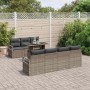 Conjunto de sofá de jardín Manual 8 pcs Gris 100 x 55 x 73 cm