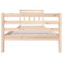 Estructura de cama madera maciza 100x200 cm de vidaXL, Camas y somieres - Ref: Foro24-3100644, Precio: 106,96 €, Descuento: %