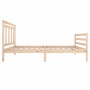 Estructura de cama madera maciza 100x200 cm de vidaXL, Camas y somieres - Ref: Foro24-3100644, Precio: 106,96 €, Descuento: %