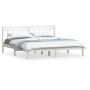 Estructura de cama madera maciza de pino blanco 200x200 cm de vidaXL, Camas y somieres - Ref: Foro24-3100610, Precio: 134,62 ...