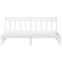 Solid white pine wood bed frame 200x200 cm by vidaXL, Beds and slatted bases - Ref: Foro24-3100610, Price: 135,05 €, Discount: %