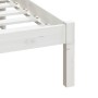 Estructura de cama madera maciza de pino blanco 200x200 cm de vidaXL, Camas y somieres - Ref: Foro24-3100610, Precio: 134,62 ...