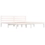 Solid white pine wood bed frame 180x200 cm by vidaXL, Beds and slatted bases - Ref: Foro24-810446, Price: 114,14 €, Discount: %