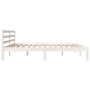 Solid white pine wood bed frame 180x200 cm by vidaXL, Beds and slatted bases - Ref: Foro24-810446, Price: 114,14 €, Discount: %