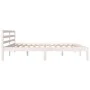 Solid white pine wood bed frame 180x200 cm by vidaXL, Beds and slatted bases - Ref: Foro24-810446, Price: 109,57 €, Discount: %
