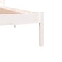 Massiver Bettrahmen aus weißem Kiefernholz, 180 x 200 cm von vidaXL, Betten und Lattenroste - Ref: Foro24-810446, Preis: 114,...