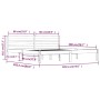 Solid white pine wood bed frame 180x200 cm by vidaXL, Beds and slatted bases - Ref: Foro24-810446, Price: 114,14 €, Discount: %