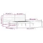 Solid white pine wood bed frame 180x200 cm by vidaXL, Beds and slatted bases - Ref: Foro24-810446, Price: 109,57 €, Discount: %