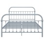 Estructura de cama de metal gris 120x200 cm de vidaXL, Camas y somieres - Ref: Foro24-284506, Precio: 89,75 €, Descuento: %