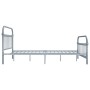 Estructura de cama de metal gris 120x200 cm de vidaXL, Camas y somieres - Ref: Foro24-284506, Precio: 89,75 €, Descuento: %