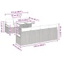 Conjunto de sofá de jardín Manual 8 pcs Gris 100 x 55 x 73 cm