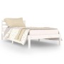 Solid white pine wood bed frame 90x200 cm by vidaXL, Beds and slatted bases - Ref: Foro24-810416, Price: 61,15 €, Discount: %