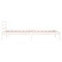 Solid white pine wood bed frame 90x200 cm by vidaXL, Beds and slatted bases - Ref: Foro24-810416, Price: 61,15 €, Discount: %
