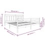 Estructura de cama de madera maciza gris 200x200 cm de vidaXL, Camas y somieres - Ref: Foro24-3100676, Precio: 168,71 €, Desc...