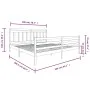 Estructura de cama de madera maciza gris 200x200 cm de vidaXL, Camas y somieres - Ref: Foro24-3100676, Precio: 166,67 €, Desc...
