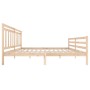 Estructura de cama de madera maciza 200x200 cm de vidaXL, Camas y somieres - Ref: Foro24-3100674, Precio: 140,52 €, Descuento: %
