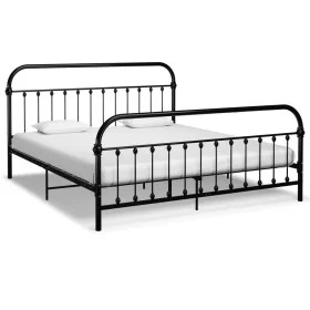 Schwarzer Metallbettrahmen 180x200 cm von vidaXL, Betten und Lattenroste - Ref: Foro24-284503, Preis: 178,55 €, Rabatt: %