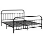Estructura de cama de metal negro 180x200 cm de vidaXL, Camas y somieres - Ref: Foro24-284503, Precio: 181,52 €, Descuento: %