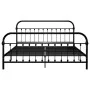 Black metal bed frame 180x200 cm by vidaXL, Beds and slatted bases - Ref: Foro24-284503, Price: 181,52 €, Discount: %