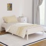 Solid white pine wood bed frame 100x200 cm by vidaXL, Beds and slatted bases - Ref: Foro24-810421, Price: 78,14 €, Discount: %