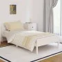Solid white pine wood bed frame 100x200 cm by vidaXL, Beds and slatted bases - Ref: Foro24-810421, Price: 75,07 €, Discount: %