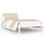 Solid white pine wood bed frame 100x200 cm by vidaXL, Beds and slatted bases - Ref: Foro24-810421, Price: 75,07 €, Discount: %