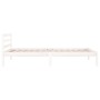 Solid white pine wood bed frame 100x200 cm by vidaXL, Beds and slatted bases - Ref: Foro24-810421, Price: 78,14 €, Discount: %