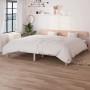 Solid pine wood bed frame 200x200 cm by vidaXL, Beds and slatted bases - Ref: Foro24-810167, Price: 134,87 €, Discount: %