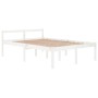 Bett für Senioren aus massivem Weißkiefernholz 140x200 cm von vidaXL, Betten und Lattenroste - Ref: Foro24-810615, Preis: 138...